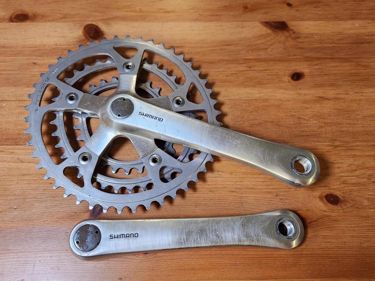 Shimano XT M730 Crankset 175mm 46/36/26 Biopace | eBay