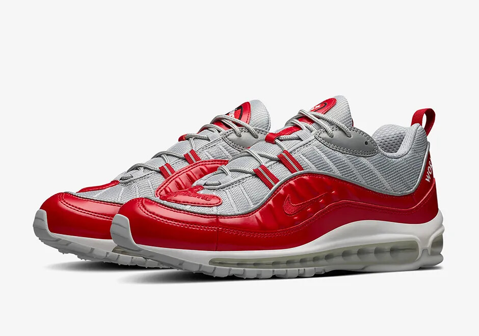 Nike Air Max 98 x Supreme Varsity Red 2016 (844694-600) Men's Size