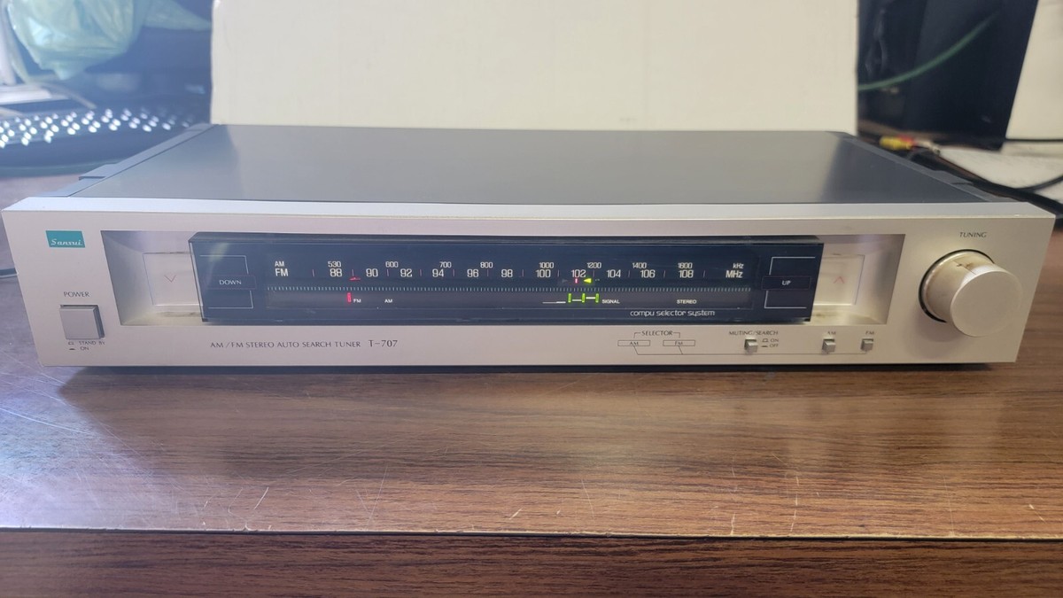 Sansui T-707 AM/FM Auto Search Stereo Tuner | eBay