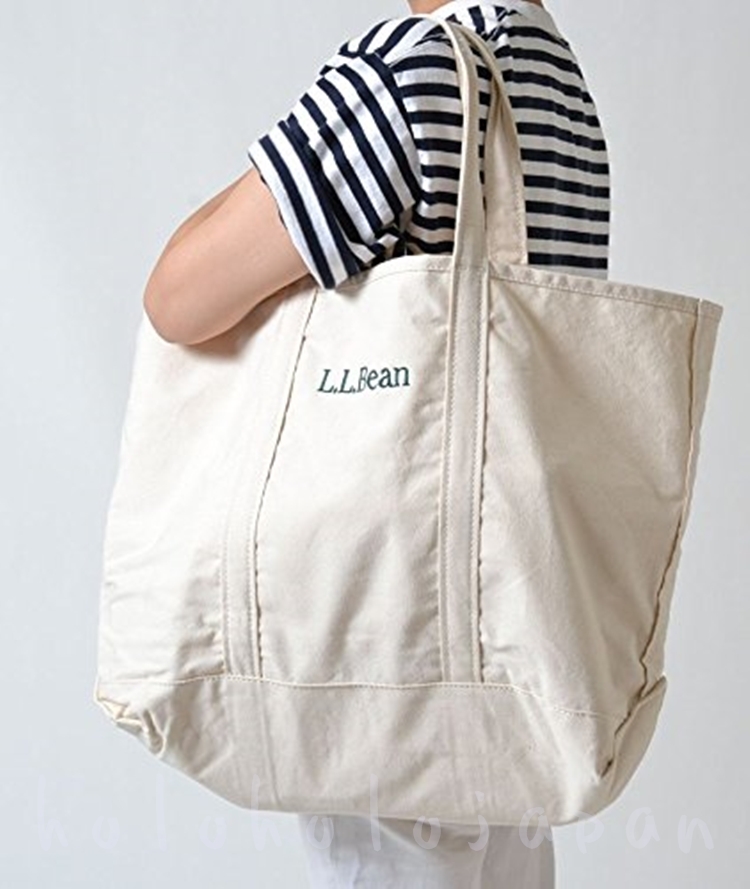 L.L.Bean Grocery Tote Bag genuine article from Japan 100% cotton