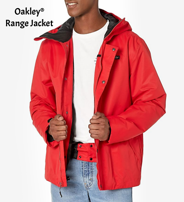 New Oakley Range™ RC Jacket • Men's Red Line Medium • Hooded