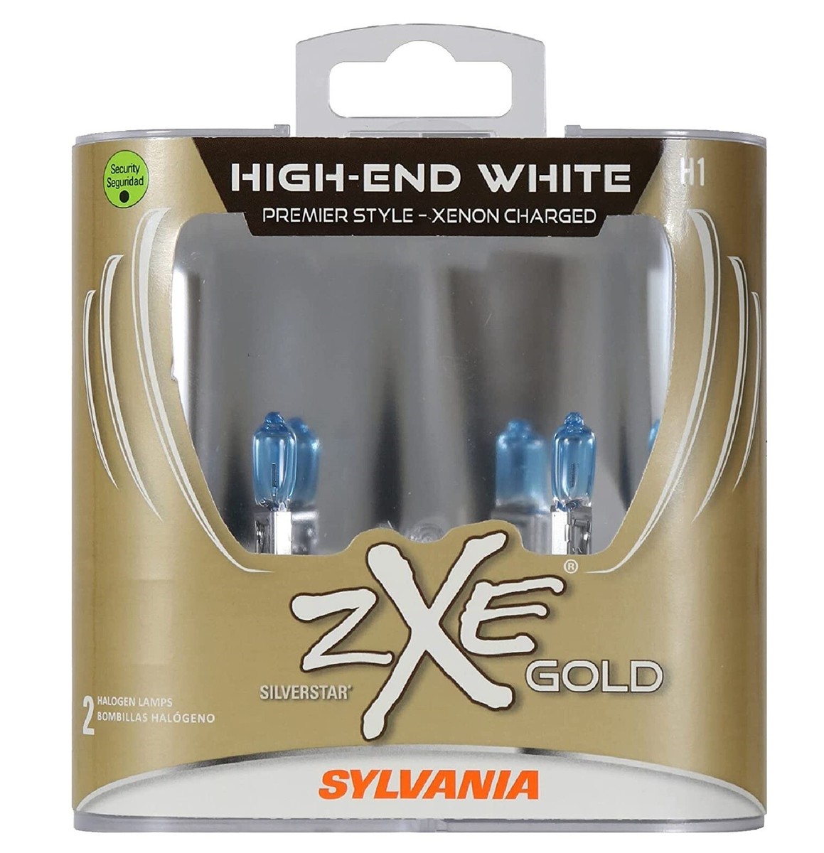 Sylvania Silverstar ZXE Gold H1 55W Two Bulbs Headlight Low Beam