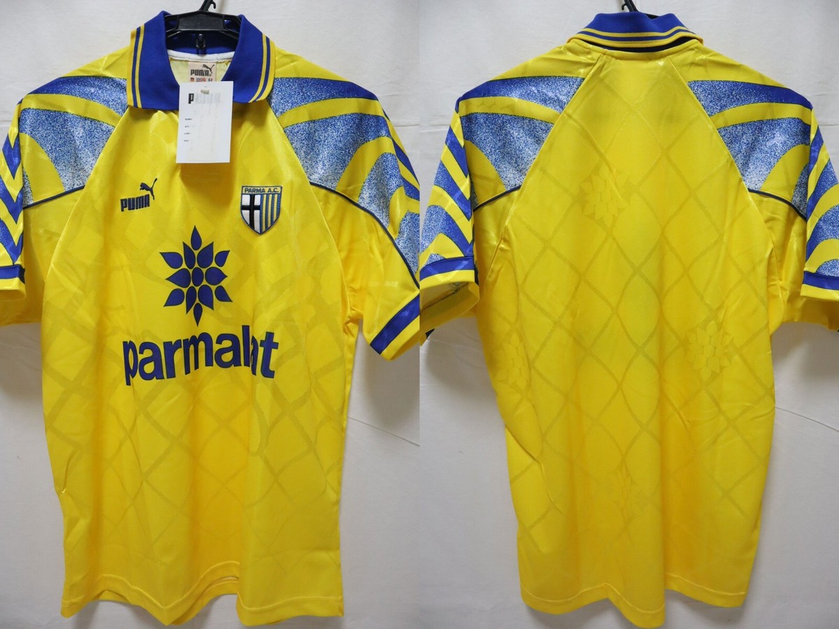 1995-1996-1997 Parma AC Jersey Shirt Maglia Away Yellow parmalat