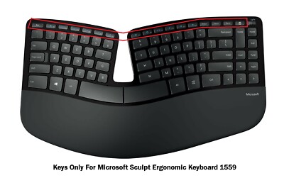 KEYS FOR Microsoft Sculpt Ergonomic Keyboard 1559 (English Layout