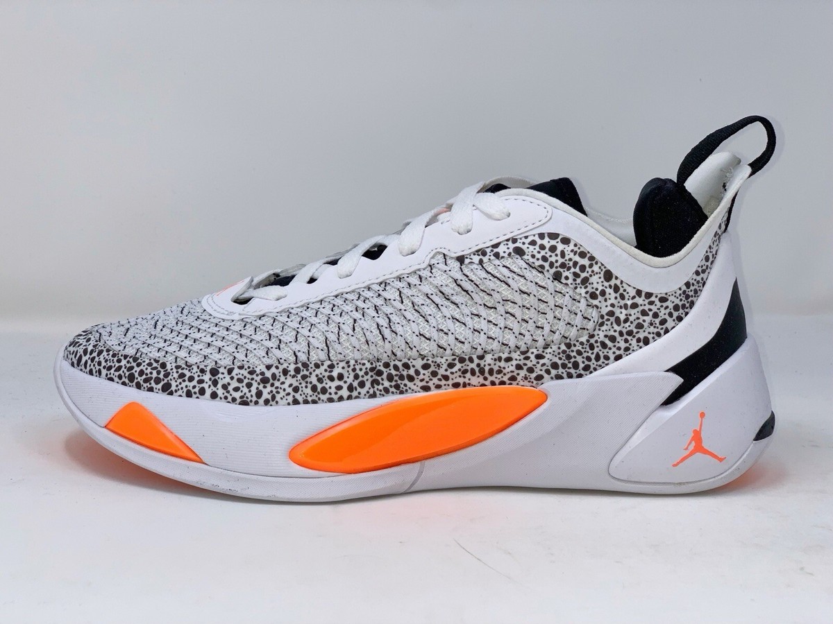 Air Jordan Luka 1 'Safari Orange' White Sneakers, Size 4 / 5.5W