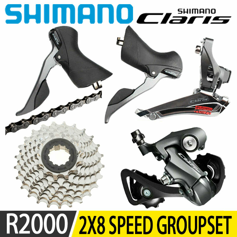 Shimano Claris R2000 2X8 Speed Road Bike Group Groupset Shifters