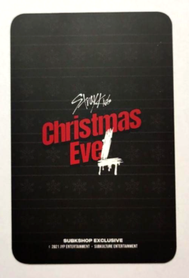 Stray Kids FELIX Christmas Evel subk Benefit Official Photocard
