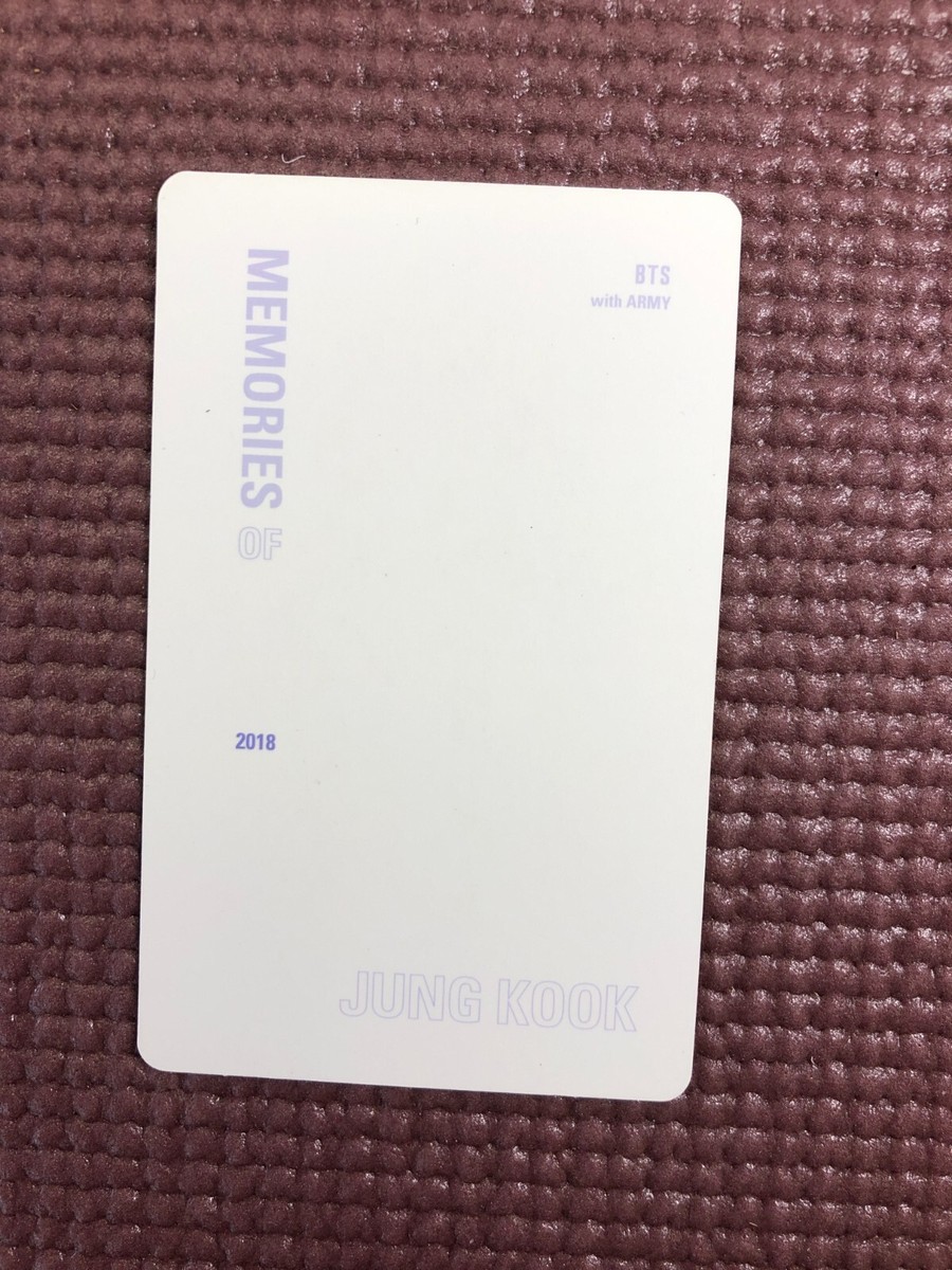 BTS Memories of 2018 DVD Official Photo Card ( Jungkook ) | eBay