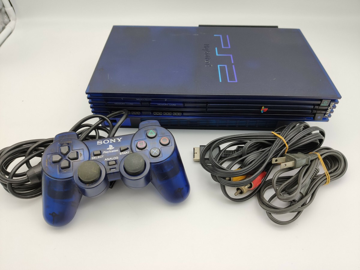 CONSOLE PLAYSTATION 2 MIDNIGHT BLUE SCPH-50000 MB/NH BOX TESTED