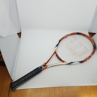 Wilson K-Factor K-Tour Tennis Racquet 95 Sq In 4 5/8 Grip - Orange