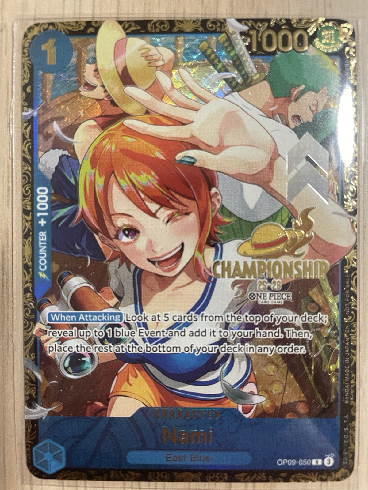 One Piece TCG Regional Top 64 Championship Nami OP09-050 Mint | eBay