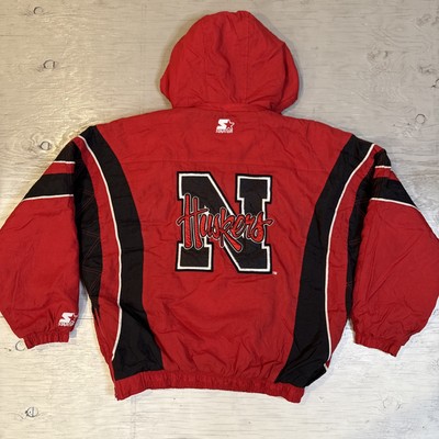 Vintage 90s NCAA Starter Nebraska Cornhuskers Pullover 1/2 Zip