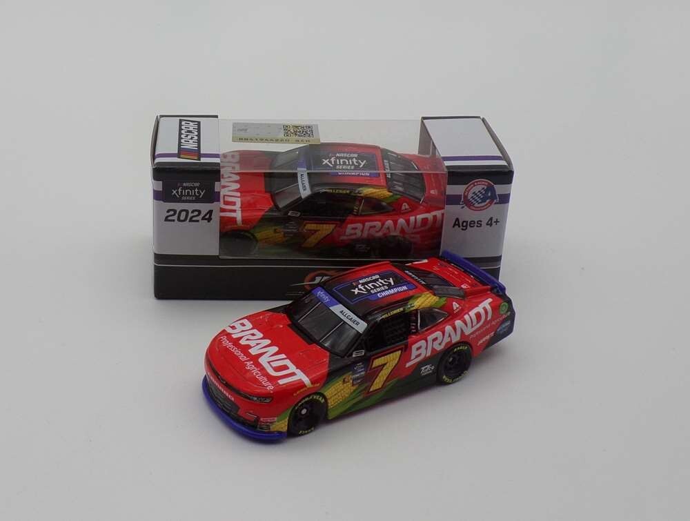 2024 JUSTIN ALLGAIER #7 BRANDT Xfinity Series Champion 1:64 Nascar