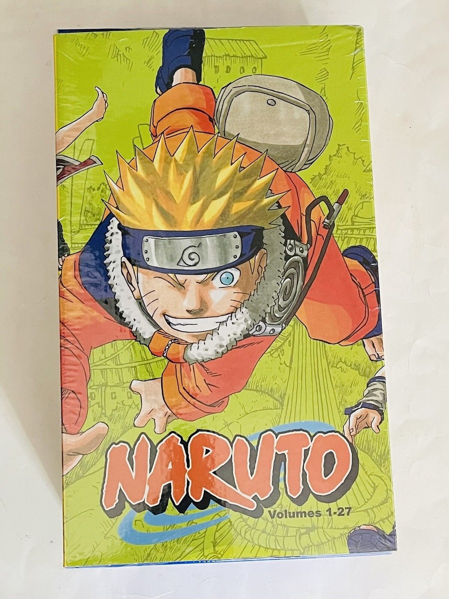 Original Naruto Manga Box Set 1: Volumes 1-27 with Premium By
