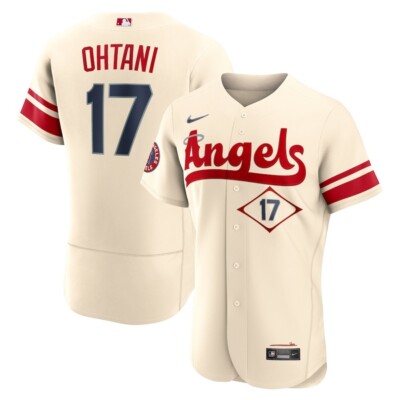 Shohei Ohtani Nike Los Angeles Angels City LA Connect Authentic 17