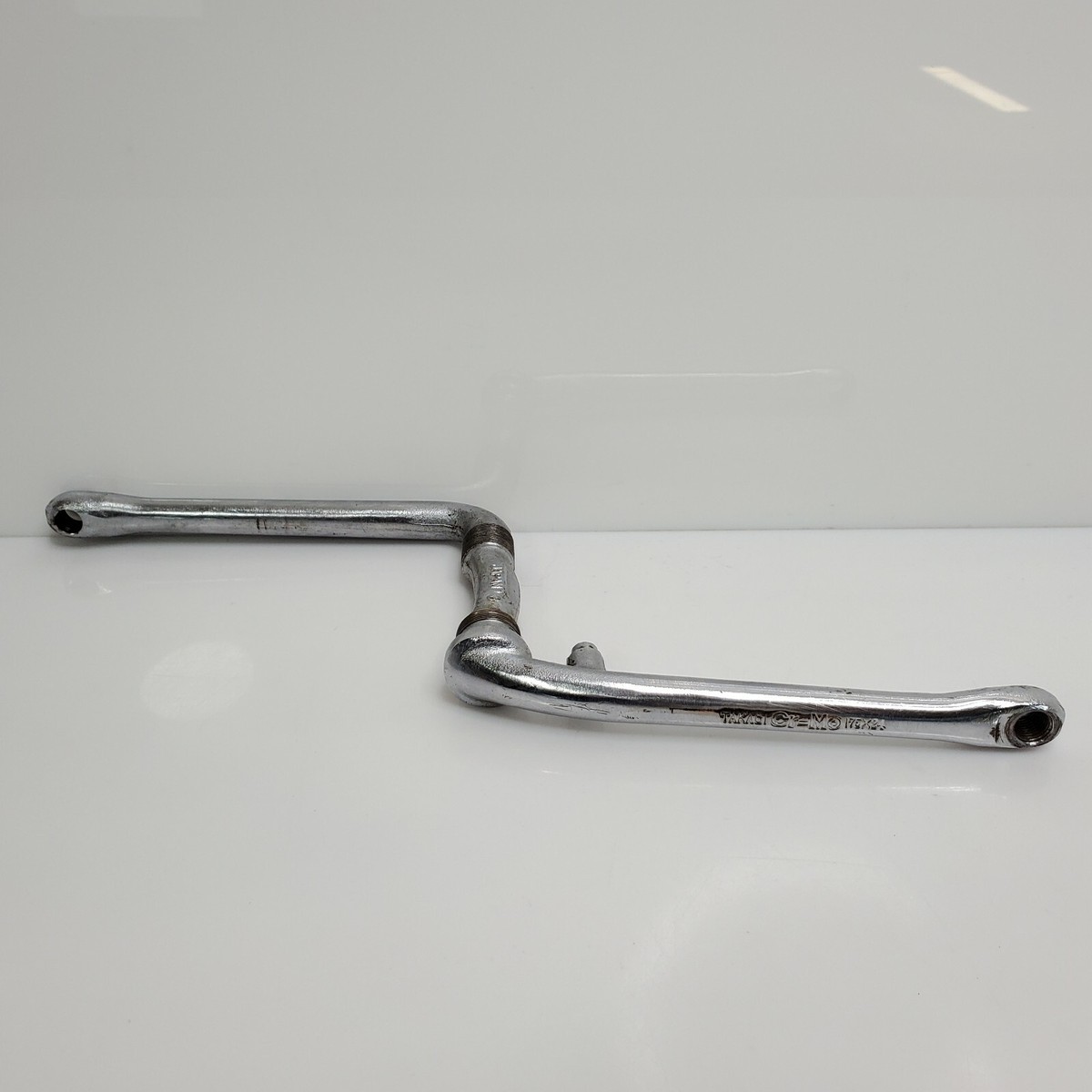 Vintage 1980's Takagi Cr-Mo 175x24 BMX Racing Crank 175 Silver