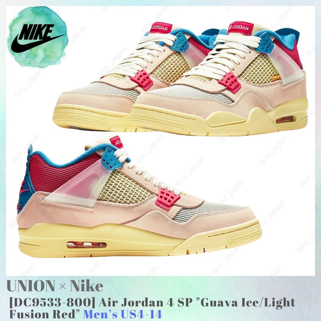 UNION × Nike Air Jordan 4 SP Guava Ice Light Fusion Red DC9533-800