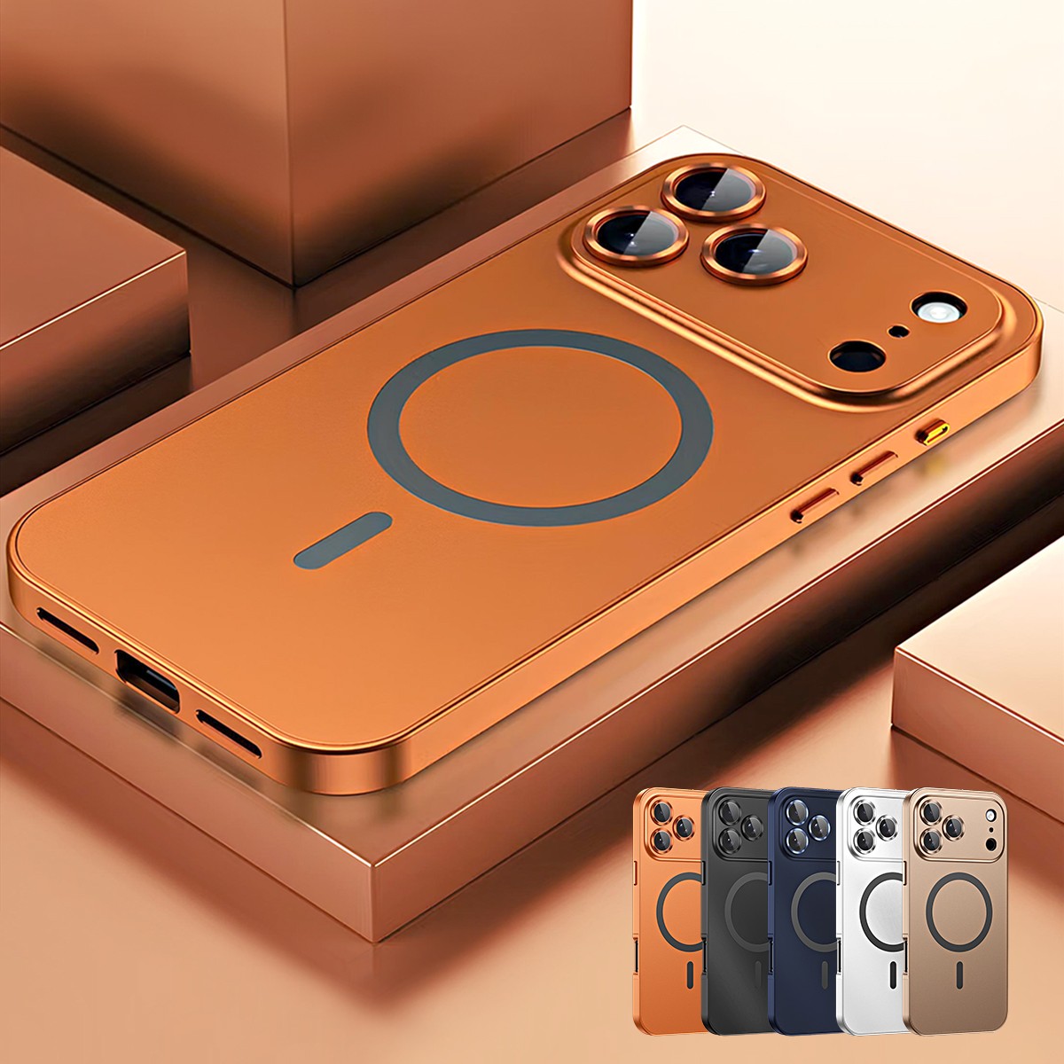 For iPhone 17 Pro Max 16 15 14 13 12 Alloy Metal Aluminium