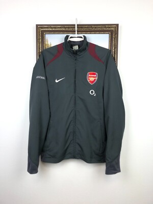 Vintage Nike Arsenal Football Jacket Soccer Track Top Gunners O2