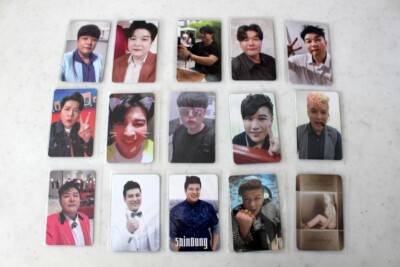 SET x15 Super Junior ShinDong Japan Korea Official Photocard Blue