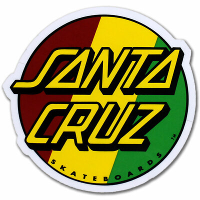 Santa Cruz Skateboard Rasta Dot Logo 3