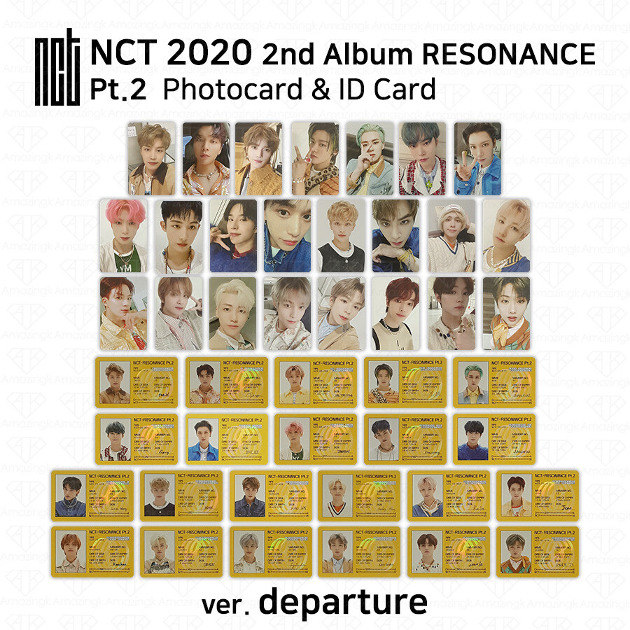 NCT 2020 2nd Album Resonance Pt.2 Photocard ID Card Departure Ver