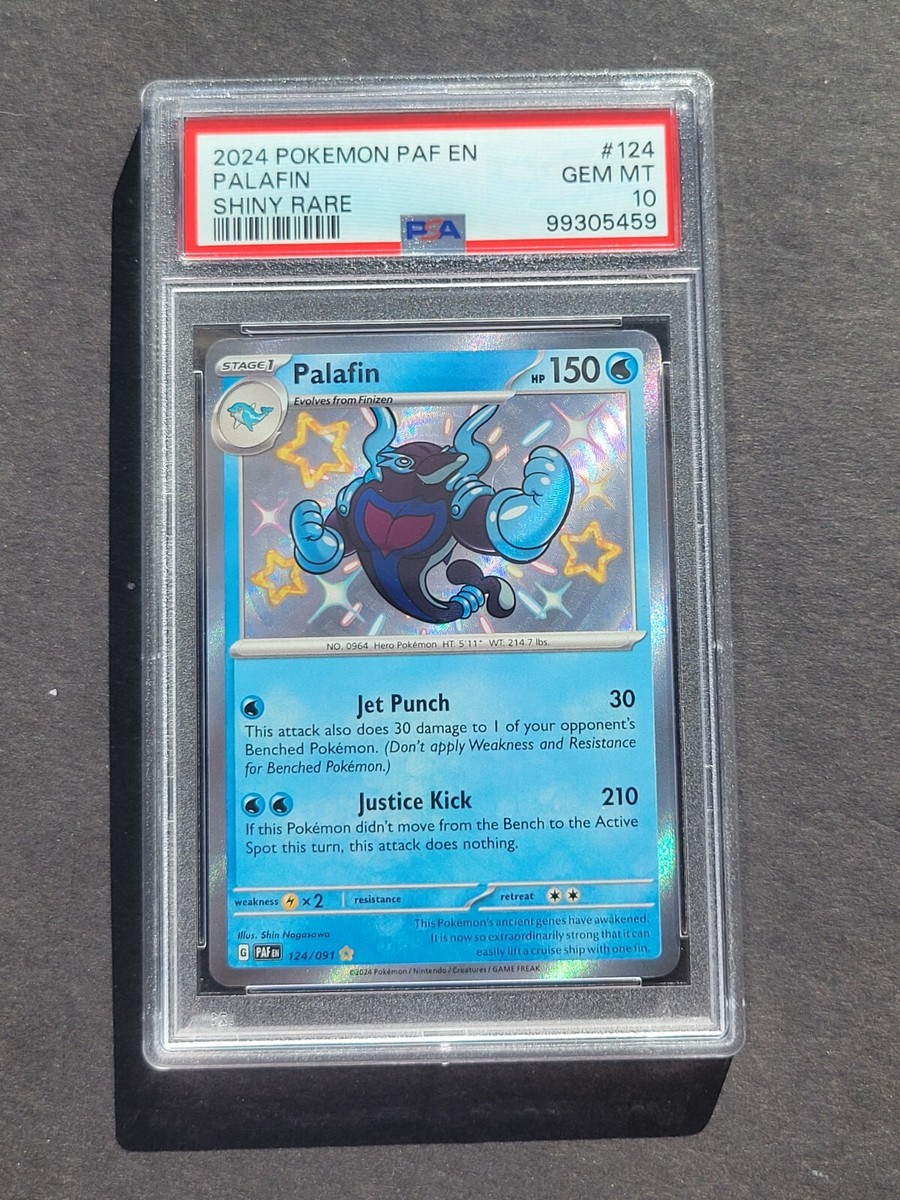 PSA 10 PALAFIN 124/091 - SCARLET & VIOLET PALDEAN FATES SHINY RARE
