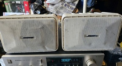 Bose Model 101 Music Monitor Set of 2 Loud Speakers White Free