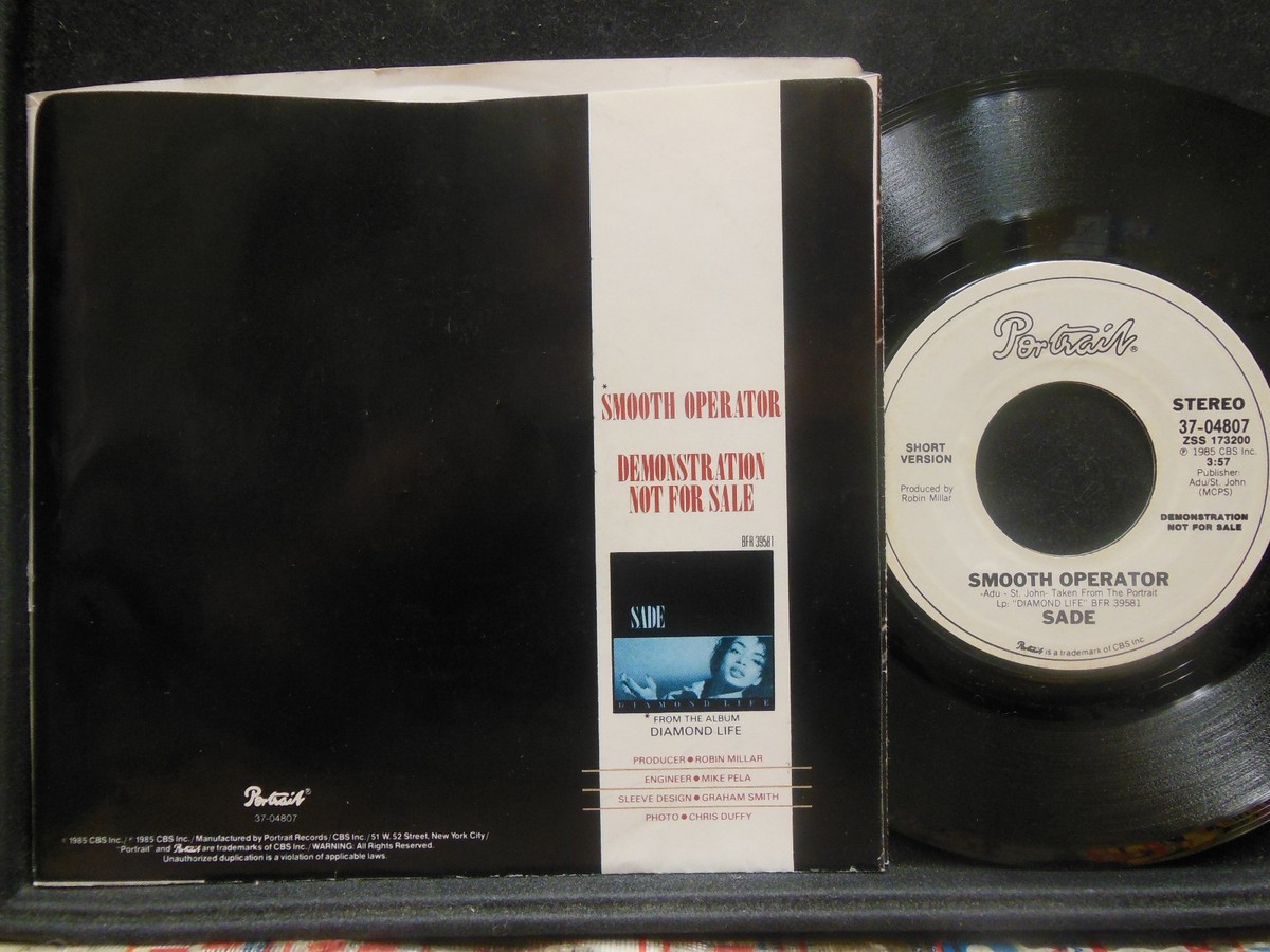 Promo! Sade – Smooth Operator / Same, 45 RPM VG w PS (30K) | eBay