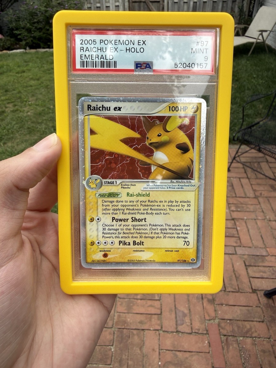 Pokemon TCG - 2004 Raichu ex EX Emerald Ultra Rare #97 PSA 9 Mint