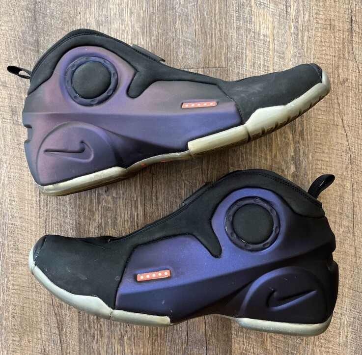 Nike Air Flightposite 2 Eggplant Purple Black Size 10.5 Sneakers