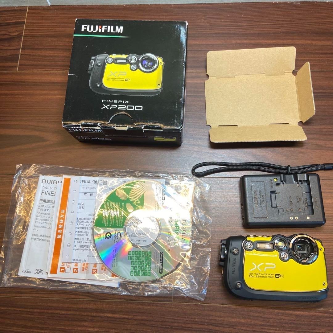 Fujifilm FinePix XP Series XP200 16.4MP Digital Camera - Yellow