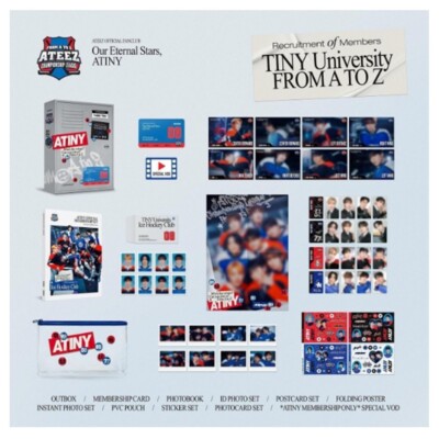ATEEZ 2024 ATINY 5TH MEMBERSHIP KIT TI Fan Club KIT Full Package