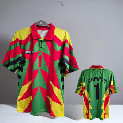 Jorge Campos # 1 - World Cup 1994 USA Retro - UMBRO Green - XL run