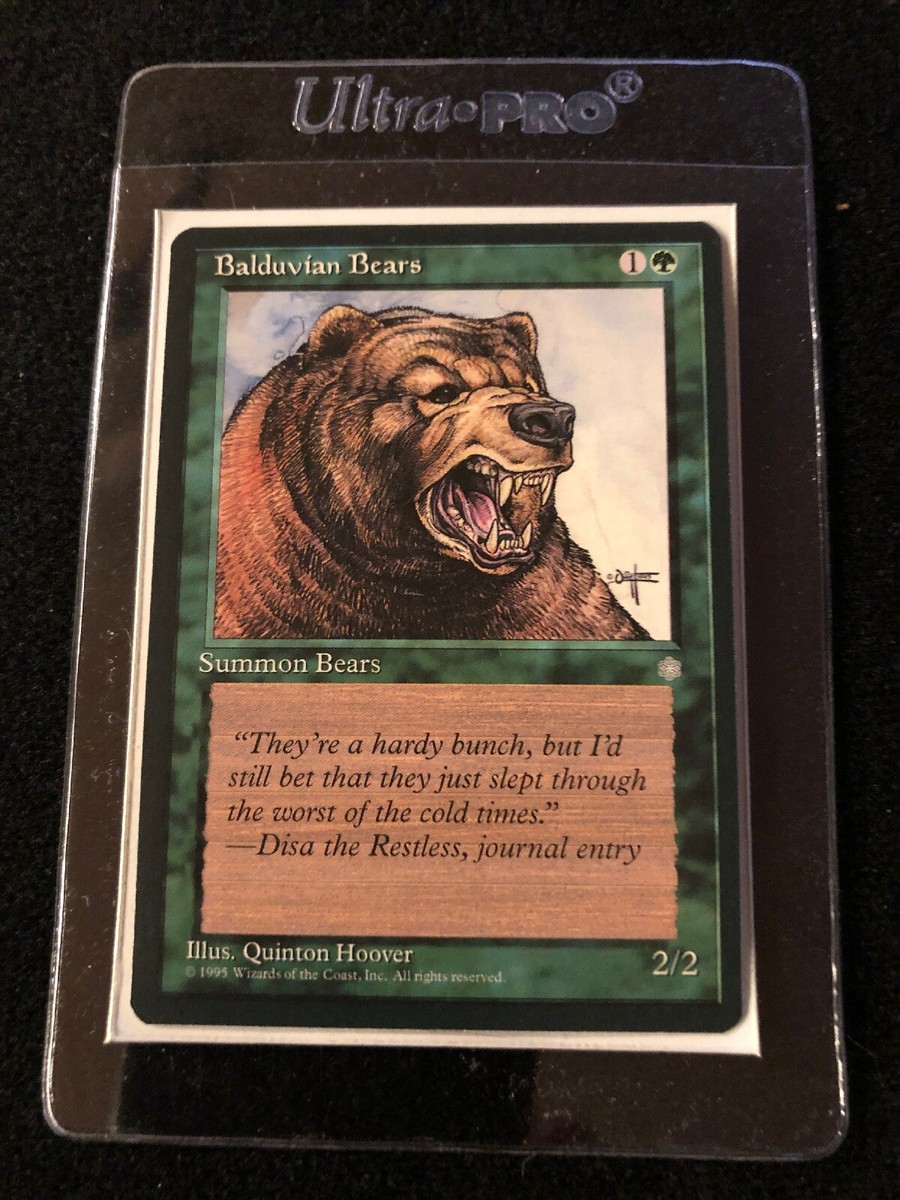 Grizzly Bears X (4) MTG 4th Edition Excellent/Near Mint (RG