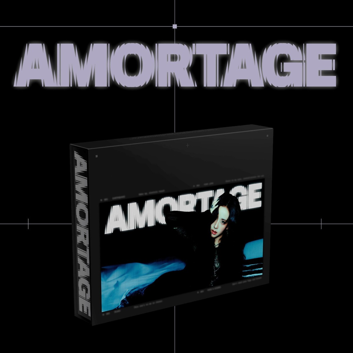 JISOO Mini Album AMORTAGE Exclusive Edition BLACK Ver. CD+P.Book+