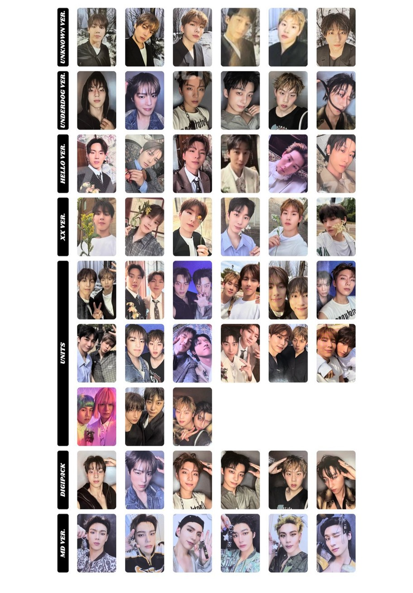 MONSTA X - THE X Album book / MD /DigiPack Official PHOTOCARD KPOP