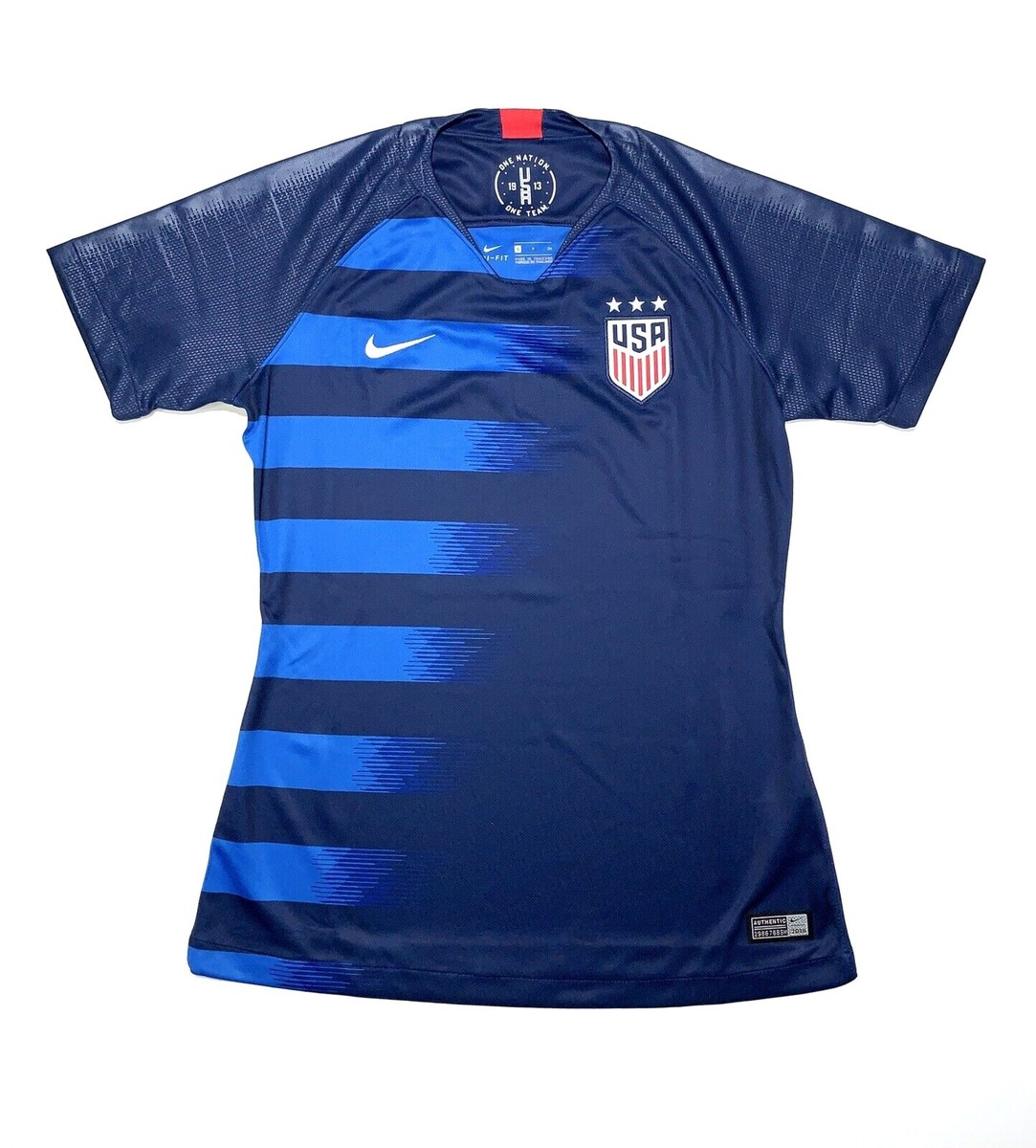 Nike USA National Soccer Team Jersey Navy Blue 893960-410 Women