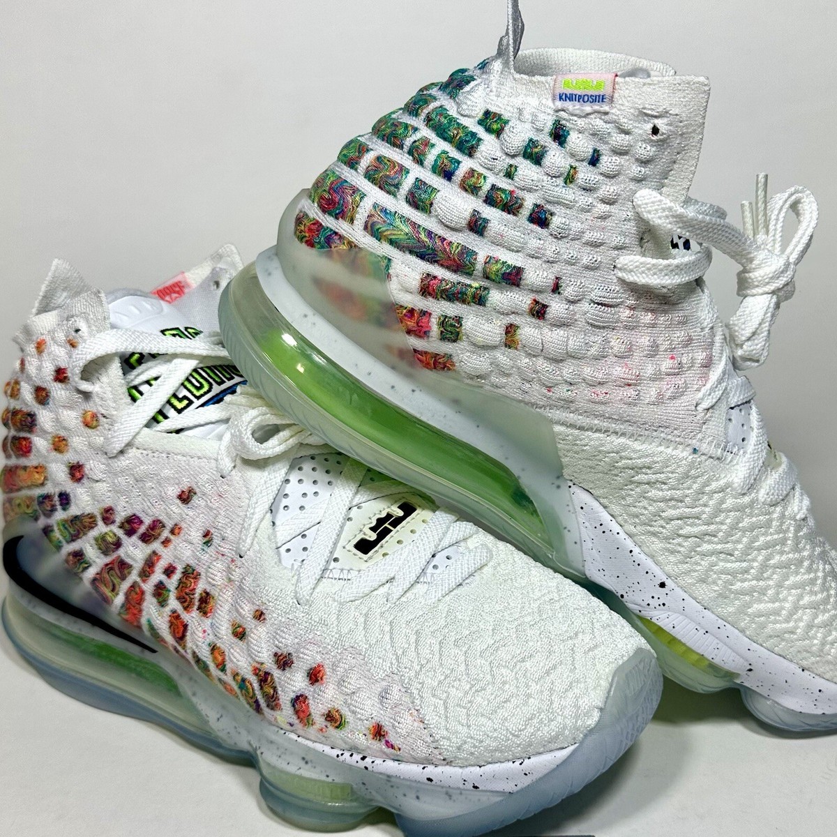 Nike LeBron 17 XVII Air Command Force Wht Blk Multi 2020 BQ3177