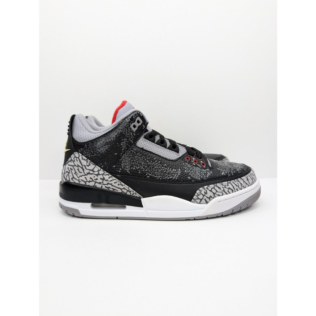 Nike Air Jordan 3 Retro Sneakers Mens 9 Black Cement OG 854262-001