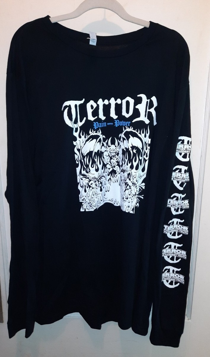 Official TERROR Pain Into Power Long Sleeve T Shirt 3XL LAHC