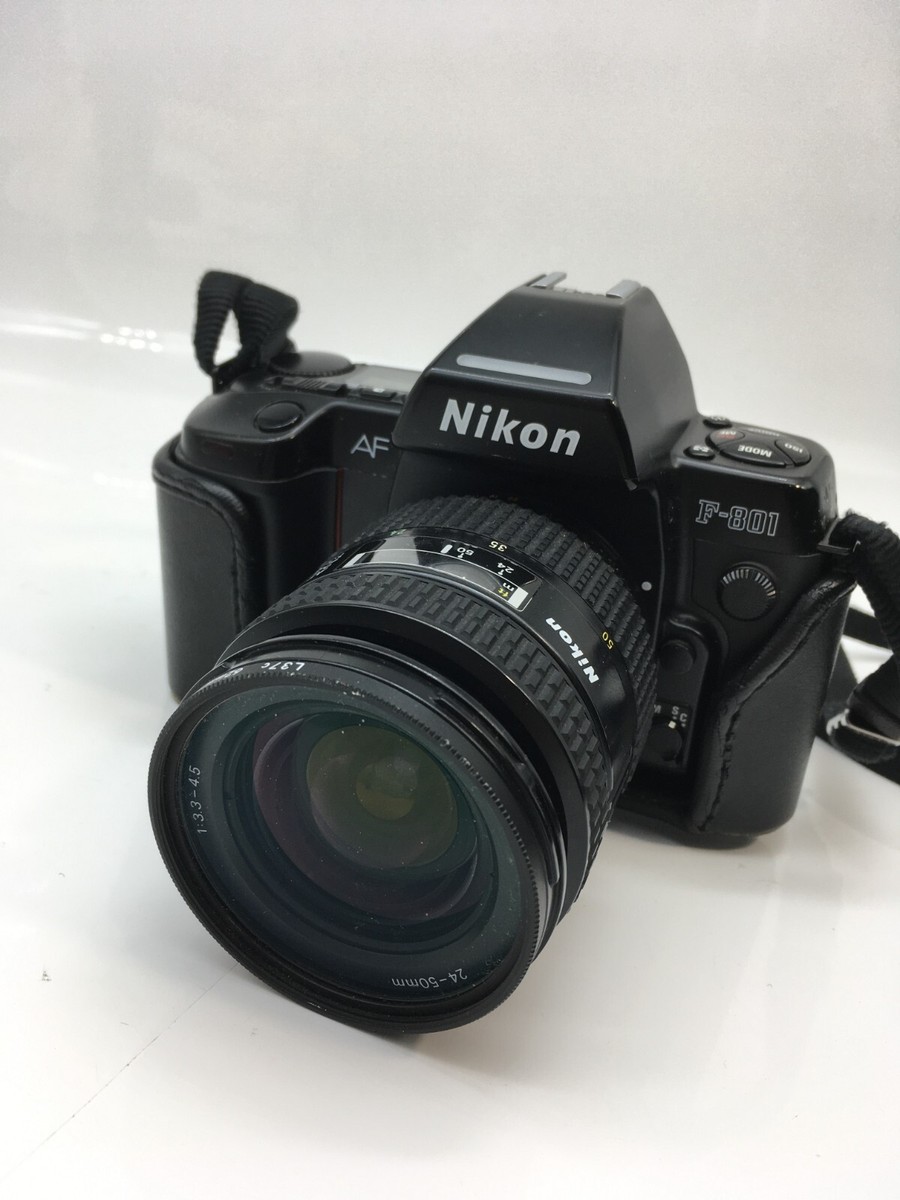Nikon F-801 Film SLR Camera AF Nikkor 24-50mm 70-210mm Lens