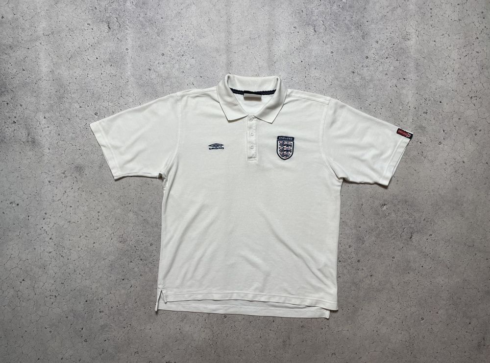 Vintage 90s Football Polo Shirt Umbro England National Team | eBay