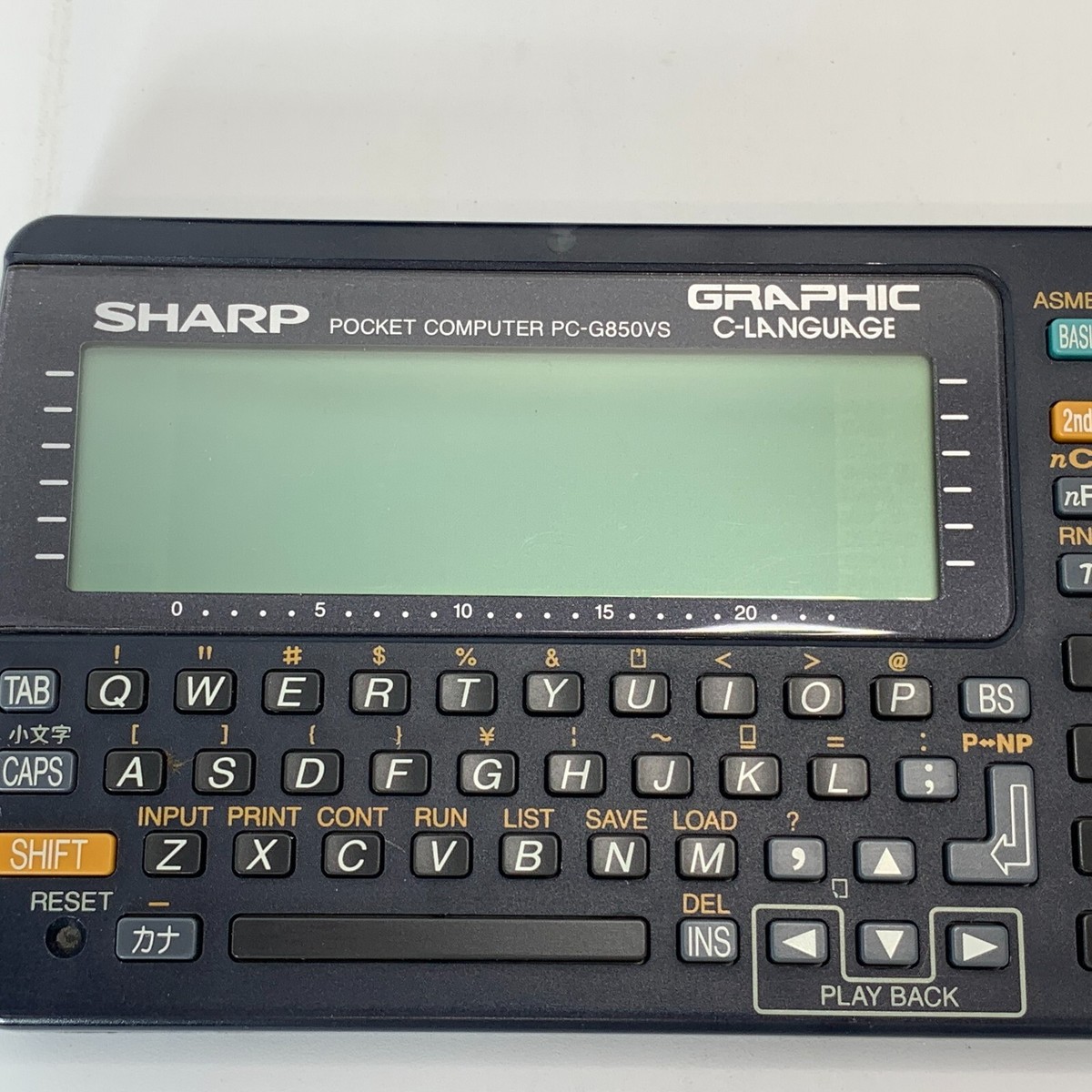 SHARP Pocket computer PC G850VS vintage Function Calculator Tested