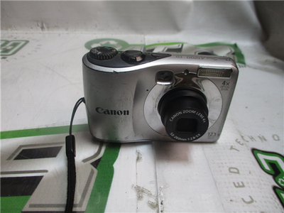 Canon PowerShot A1200 Digital Camera Silver Tested Good Condition