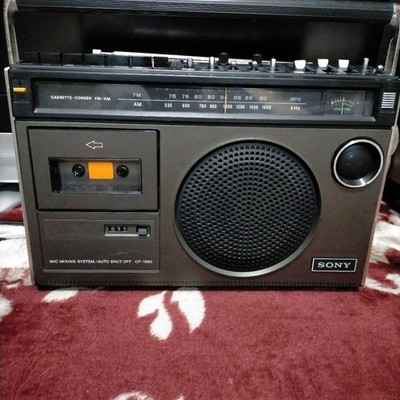 Sony Cf-1980 CF1980 Radio Cassette Recorder FM / Am Tested Working