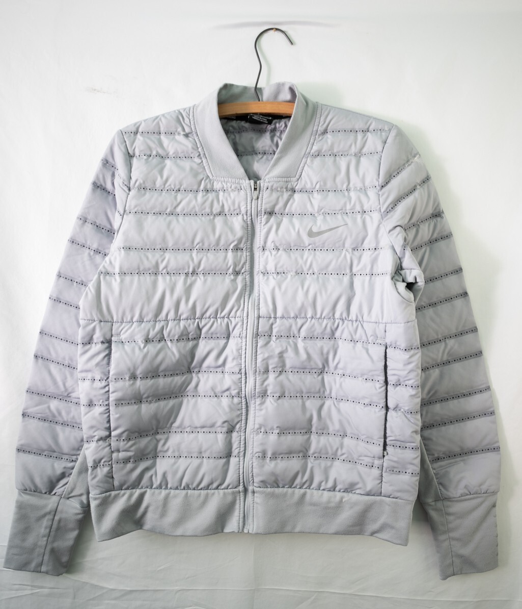 Nike Women's Aeroloft Down Fill Running White Jacket 856634-012