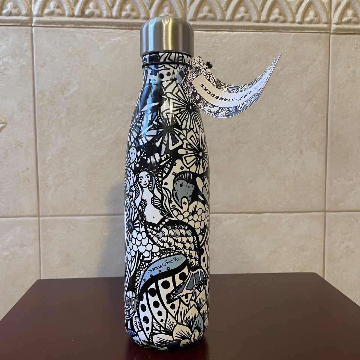 NIB SWELL x STARBUCKS KELSEY MONTAGUE ART MERMAID WATER BOTTLE