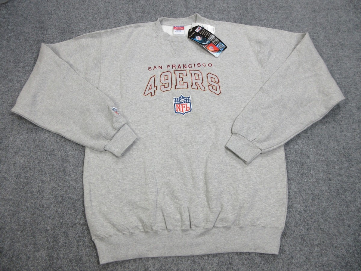 VINTAGE San Francisco 49ers Sweater Mens XL Gray NFL Football
