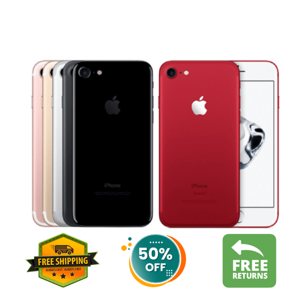 Apple iPhone 7 32GB-128GB GSM Unlocked Verizon Tmobile Red / Jet